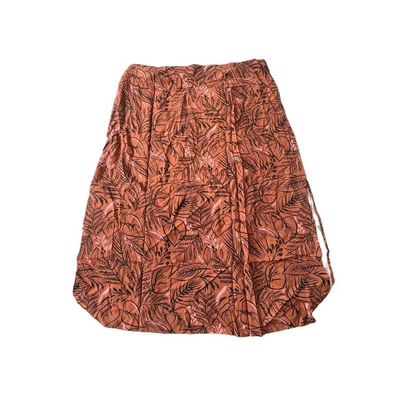 NWT Marine Layer Ryan Midi Slip Skirt in Sierra Foliage - Picture 2 of 4